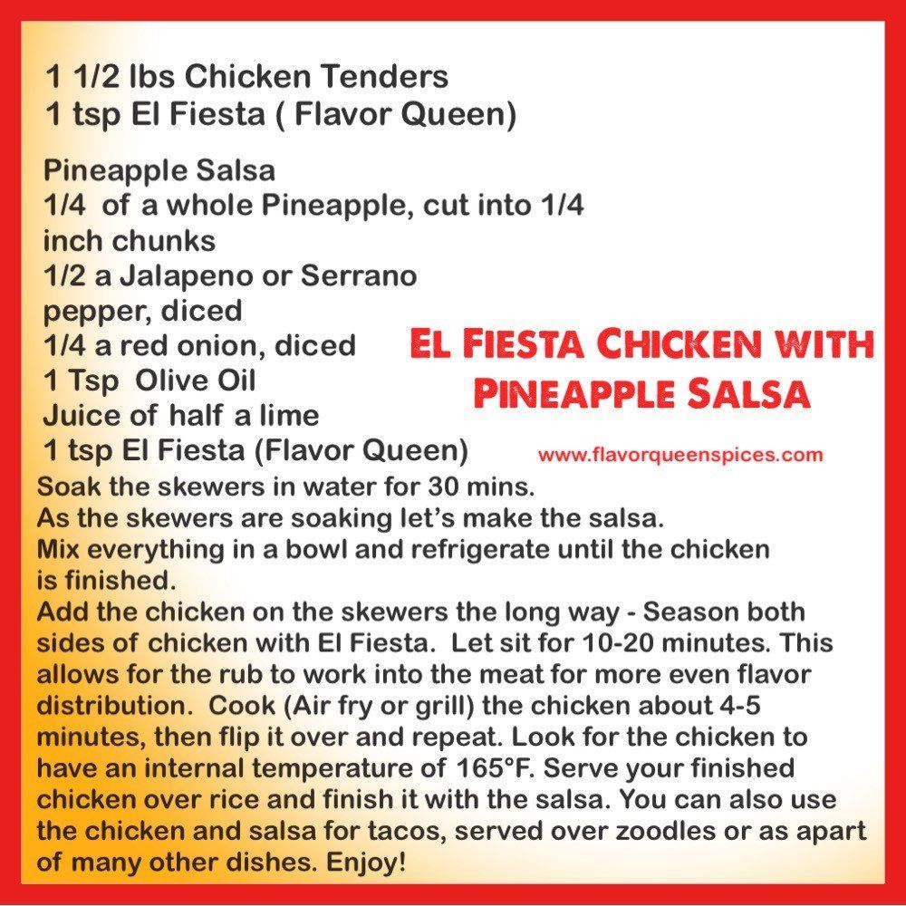 El Fiesta Chicken with Pineapple Salsa recipe