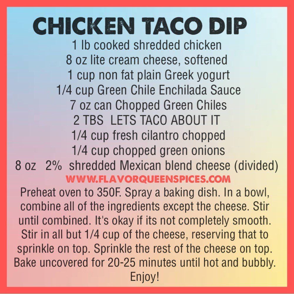 Chicken Taco Dip
