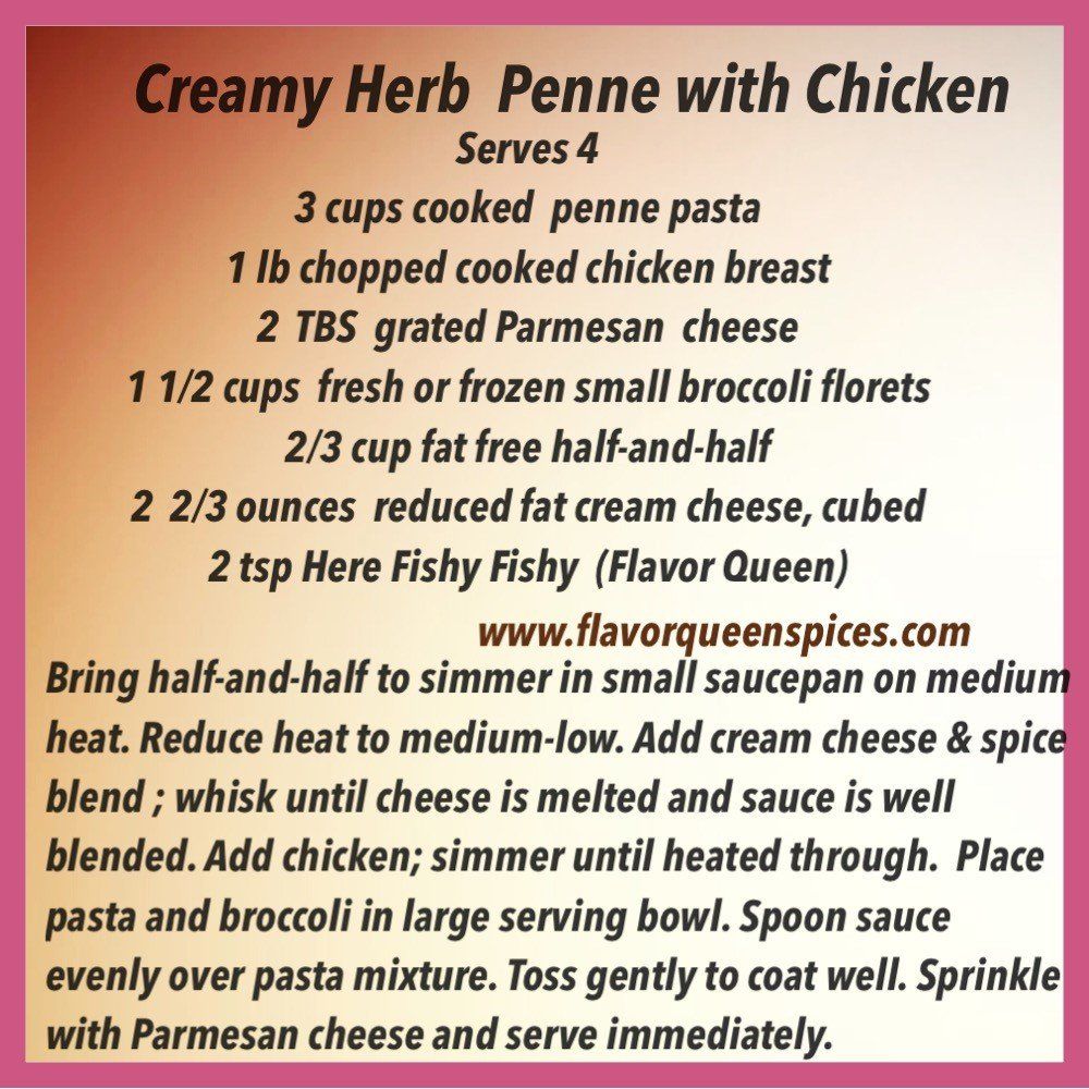 Creamy Herb Penne with Chicken