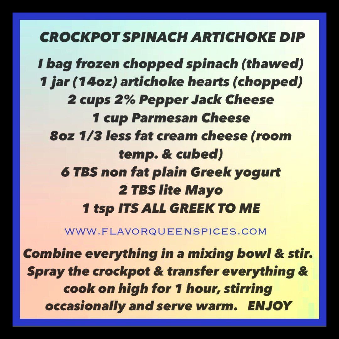 Crockpot Spinach Artichoke Dip