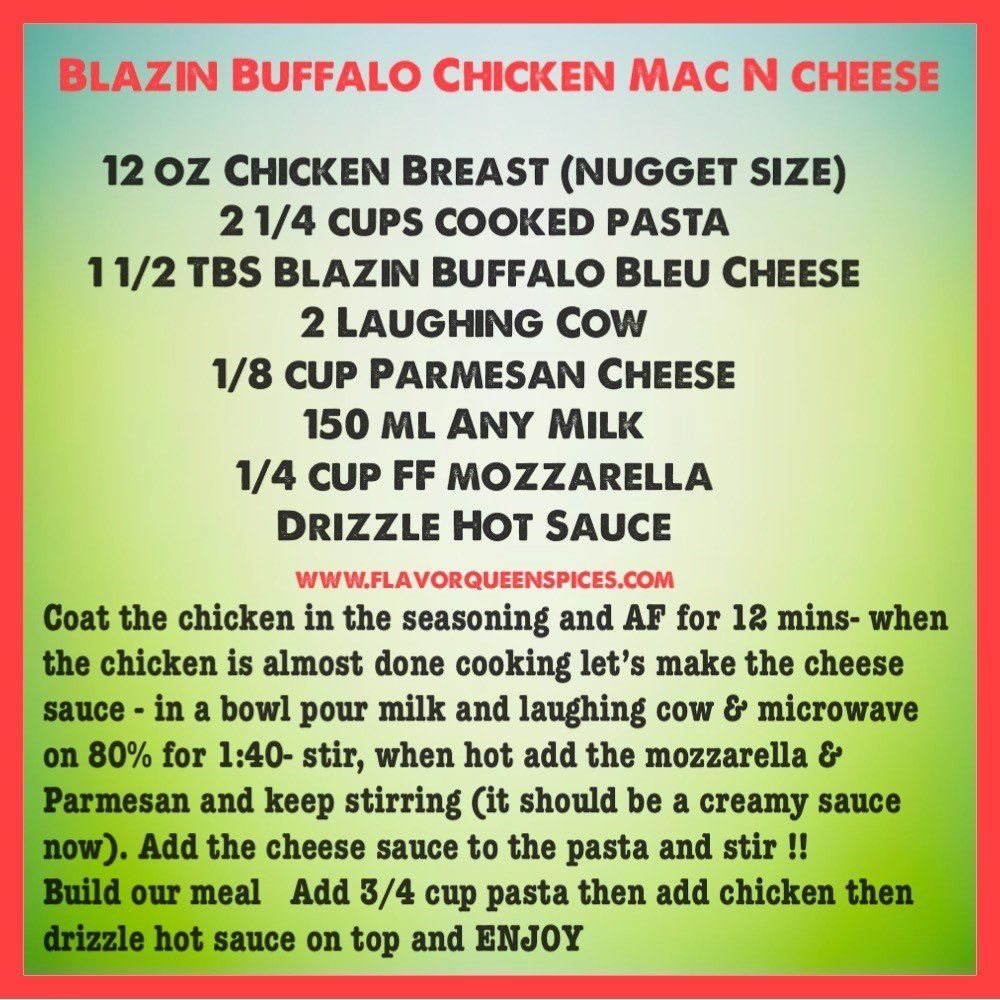A recipe for blazin buffalo chicken mac n cheese