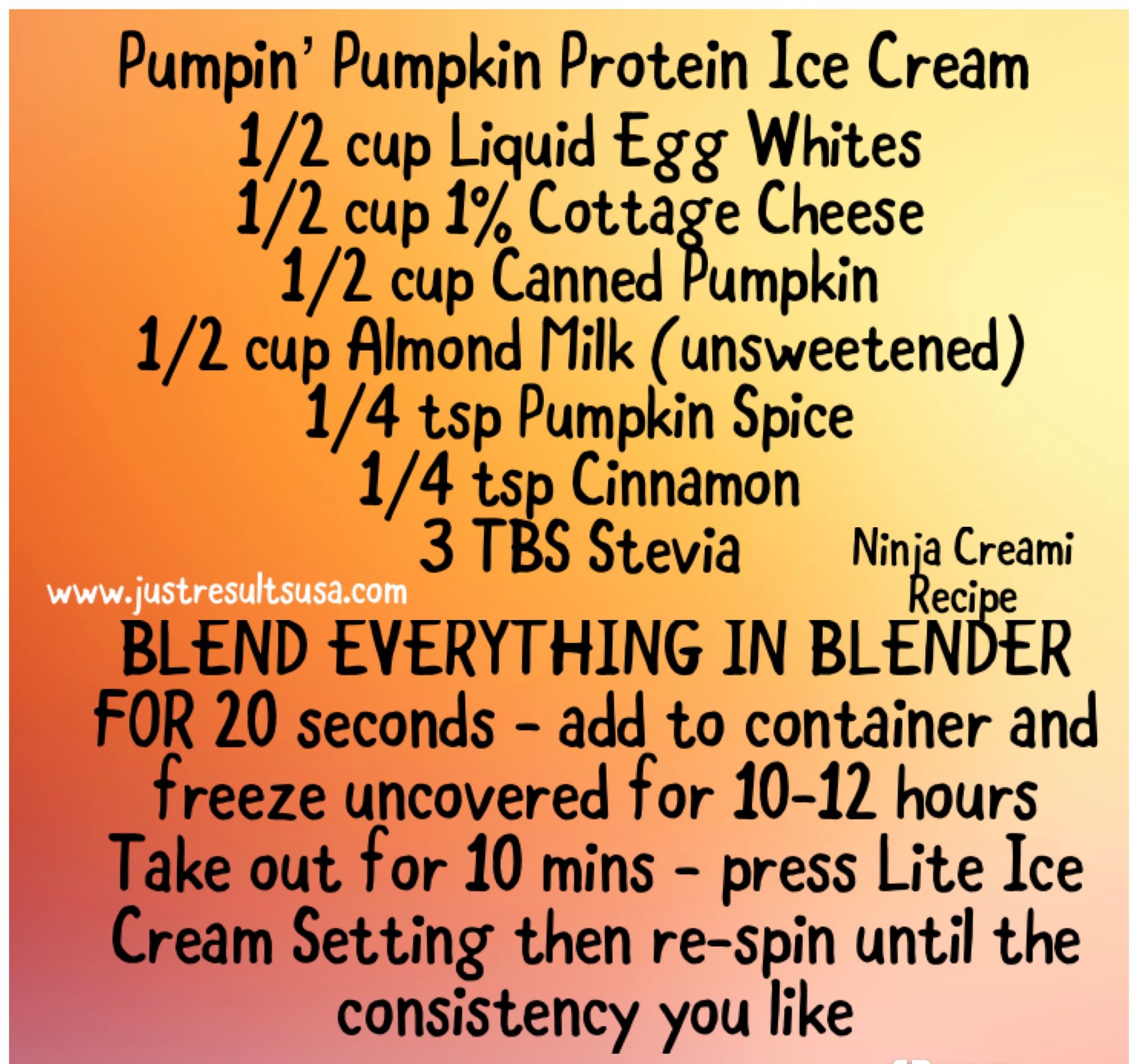 Pumpin' Pumpkin Protein Ice Cream