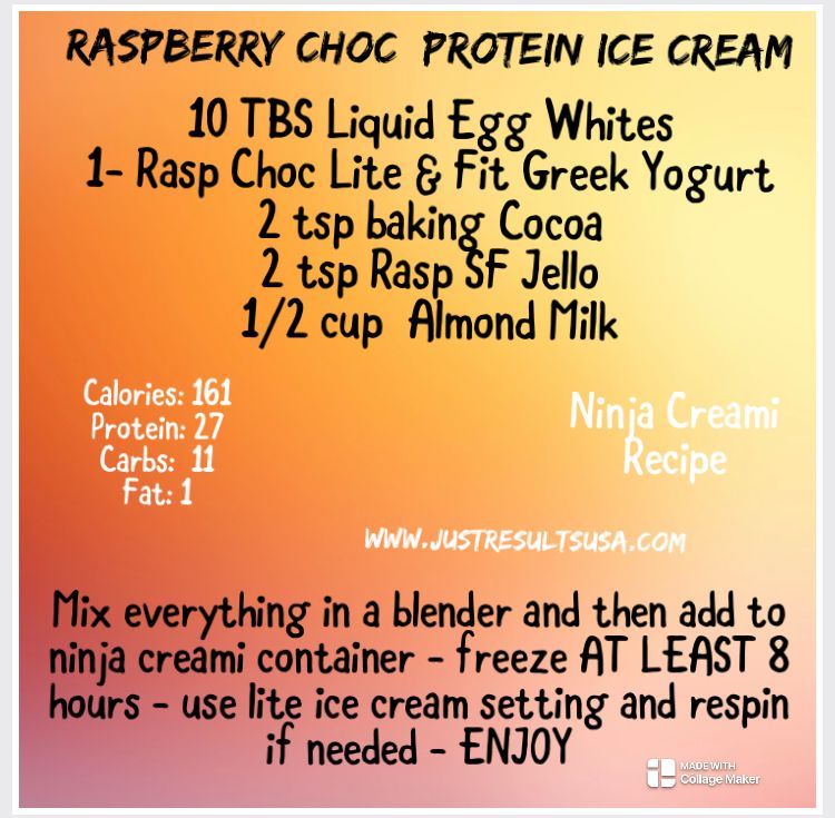 Raspberry Choc Protein Ice cream