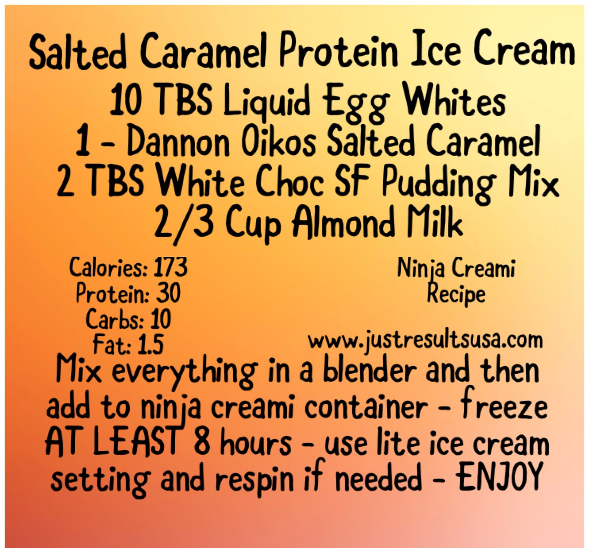 Salted Caramel Protein Ice Cream