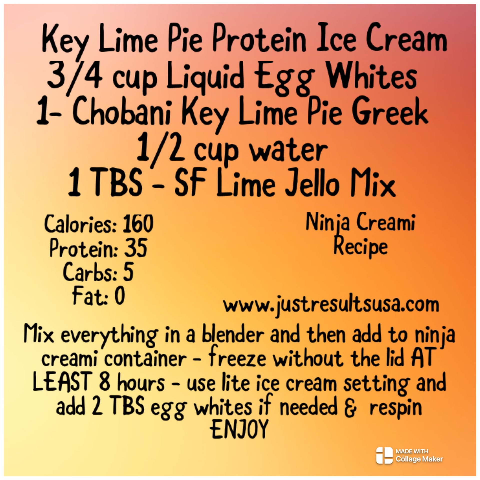 Key Lime Pie Protein Ice Cream
