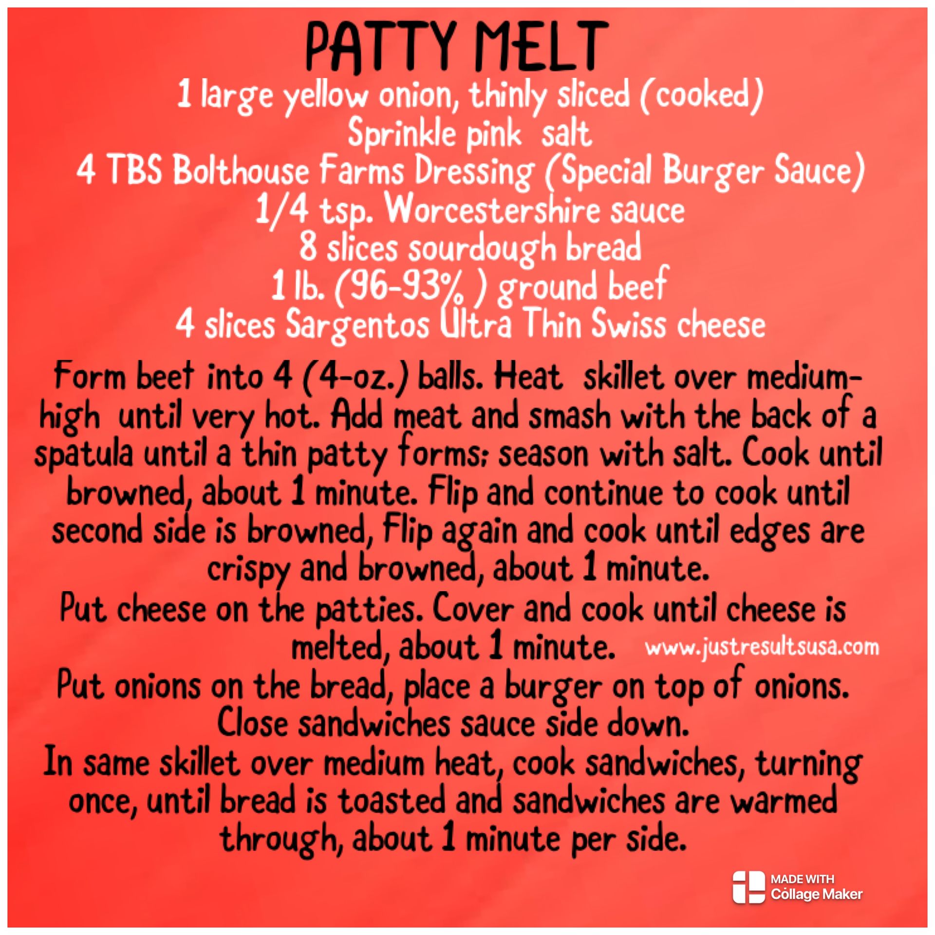 Patty Melt Recipe