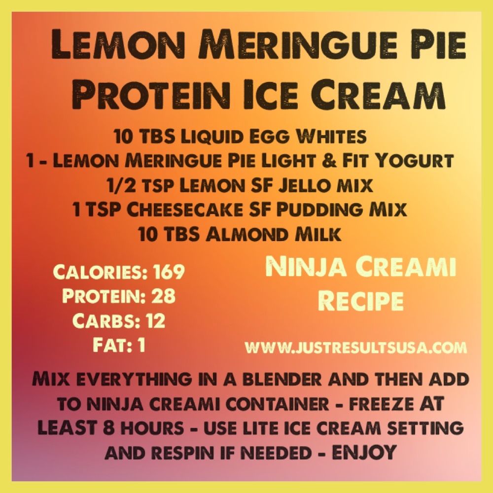 Lemon Meringue Pie Protein Ice Cream