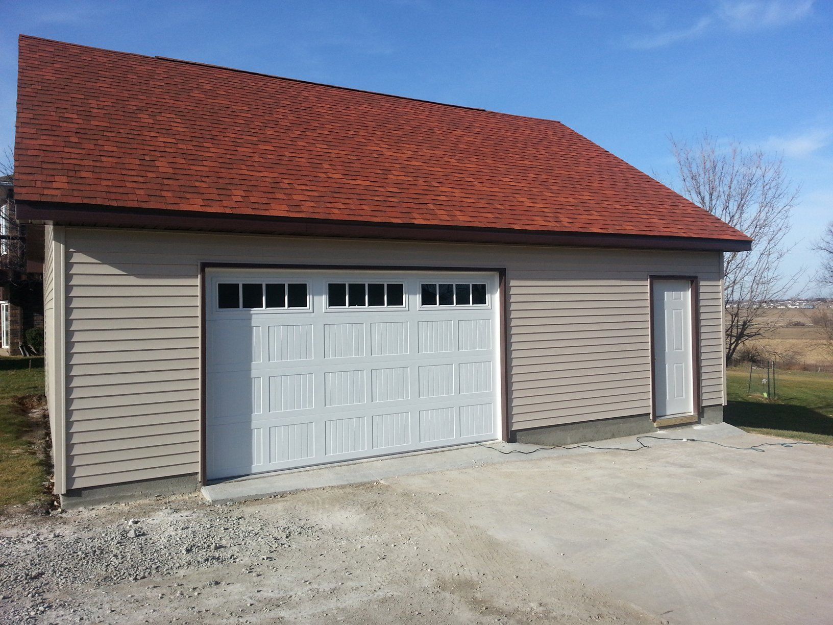Custom-built garage