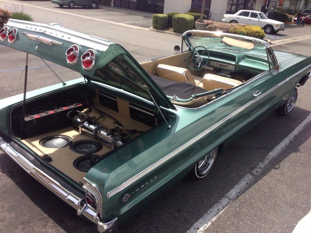 Chevy Impala with car speakers installed
