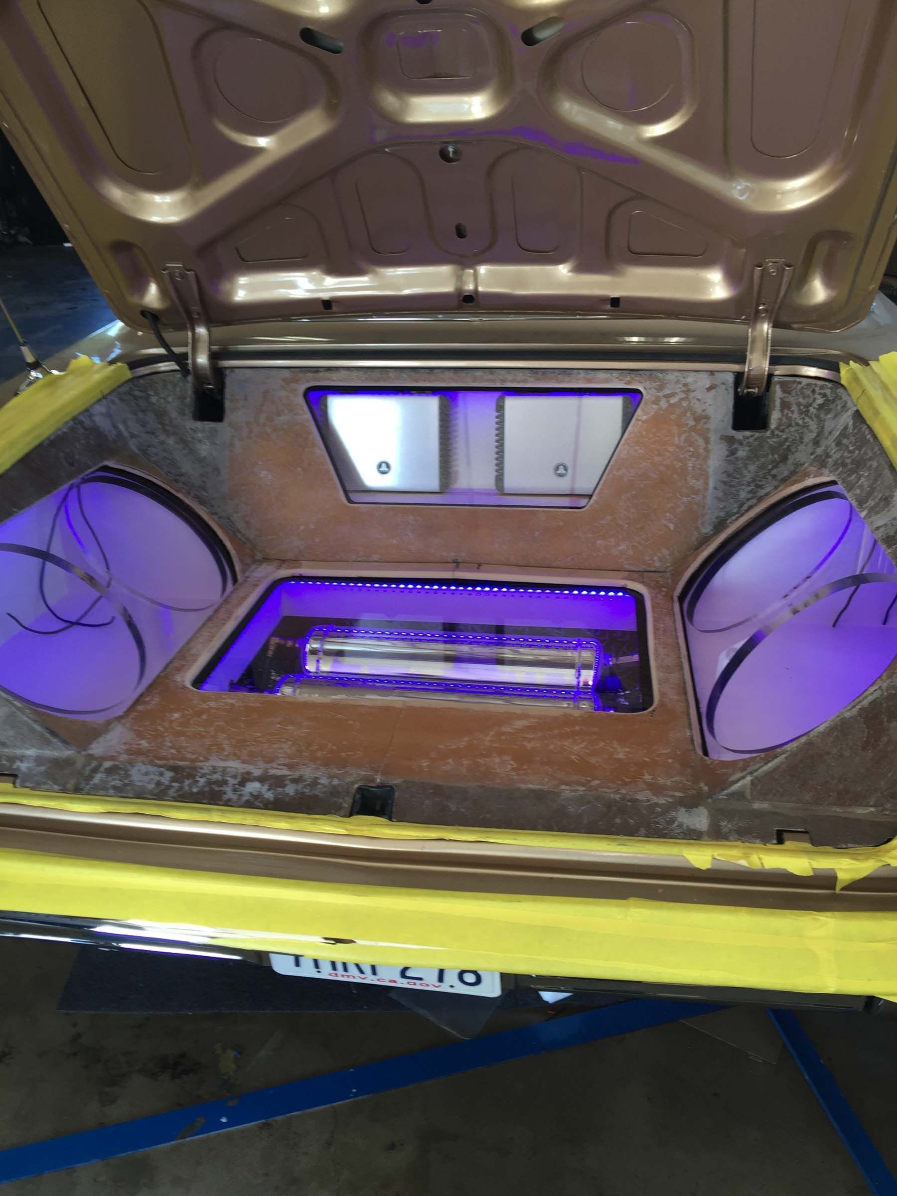 Stereo installation in progress