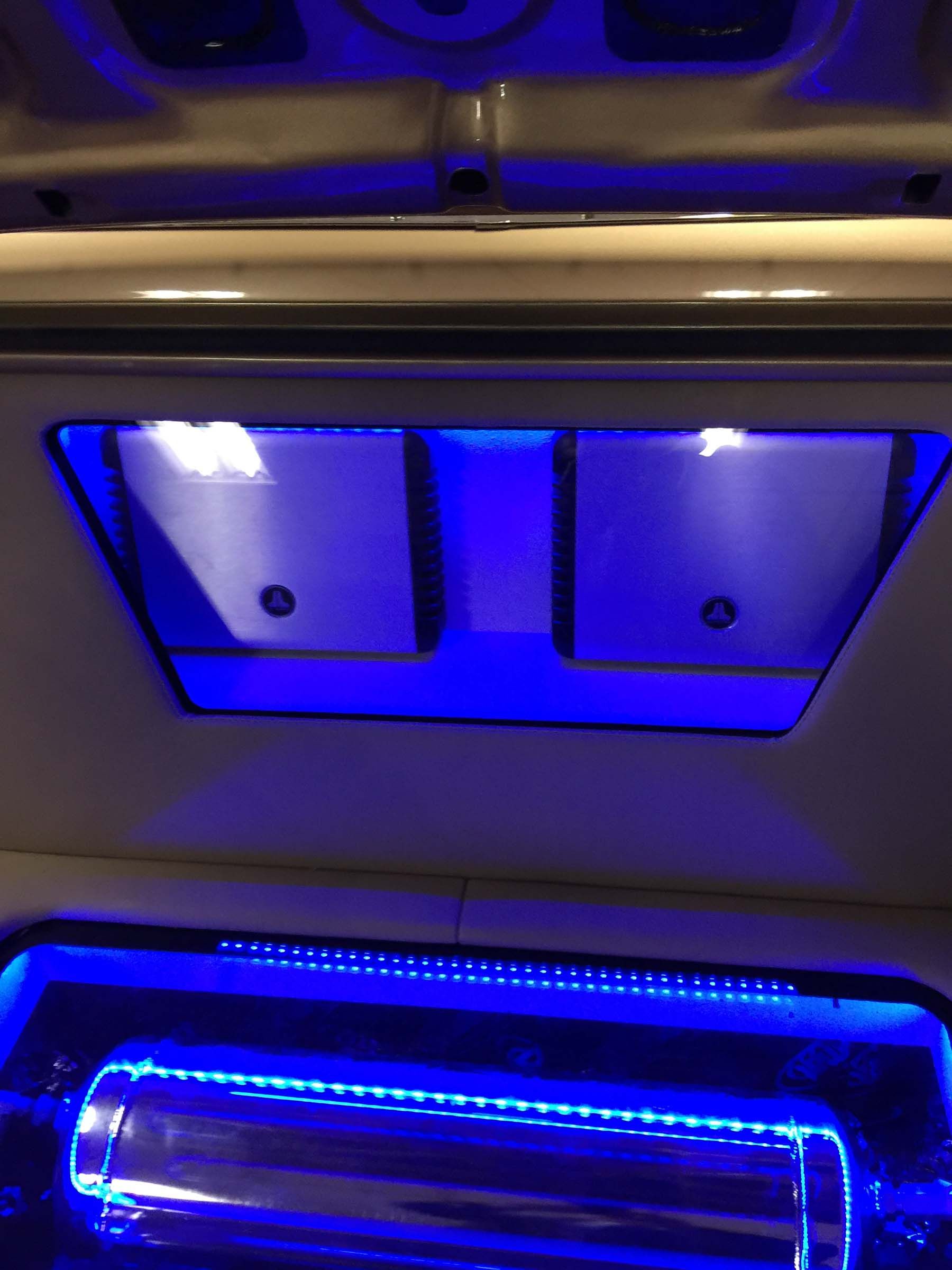 JL Audio blue light in trunk