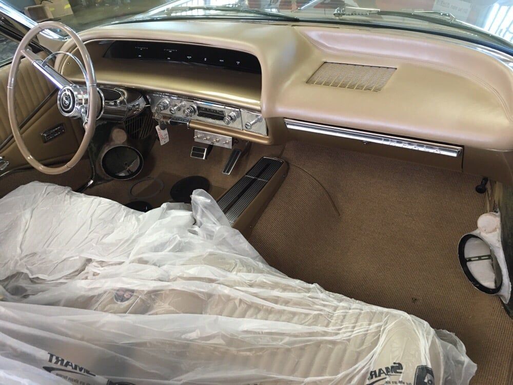 Custom kicks panels in vintage car