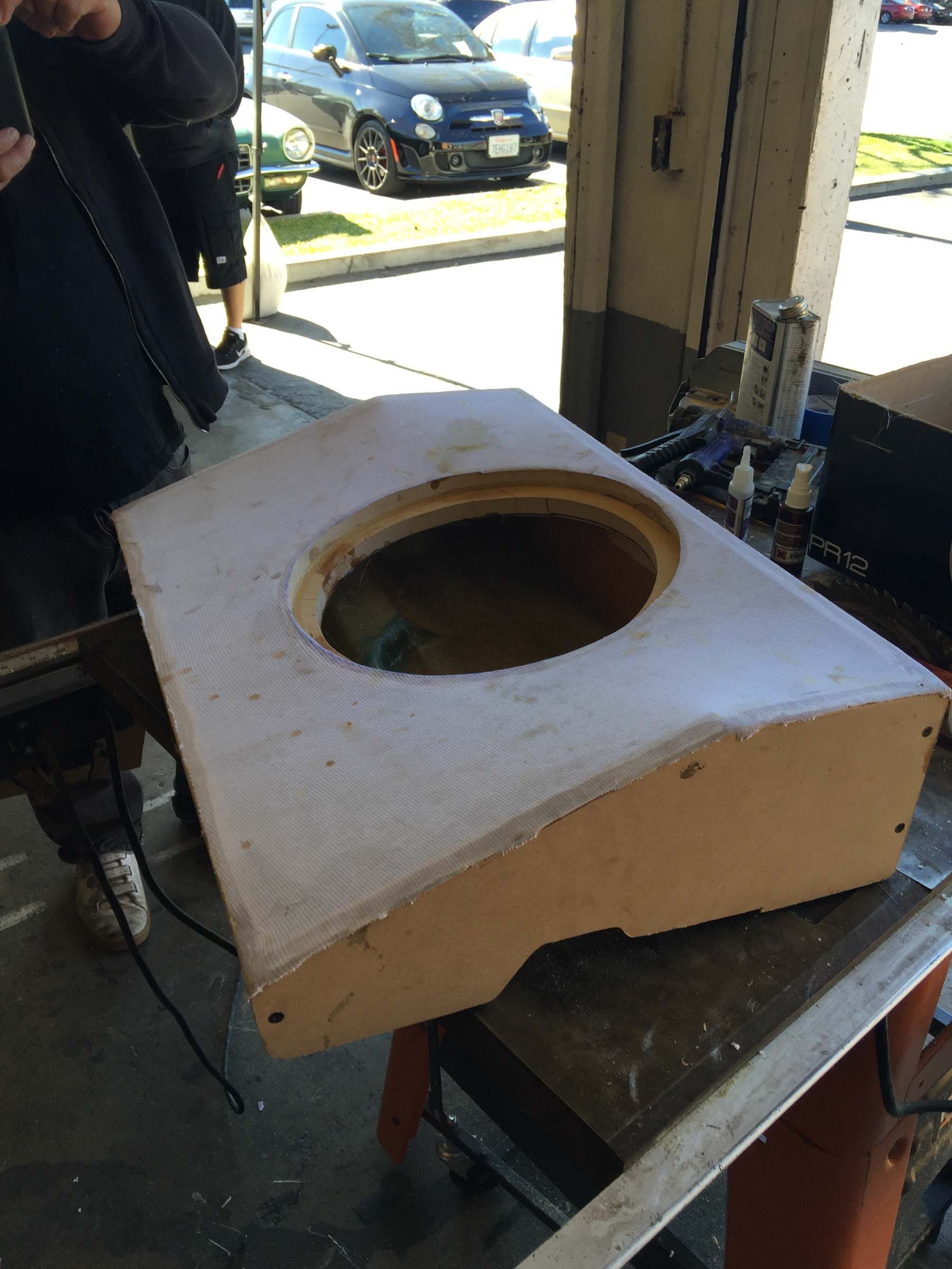 Custom stereo speaker holder