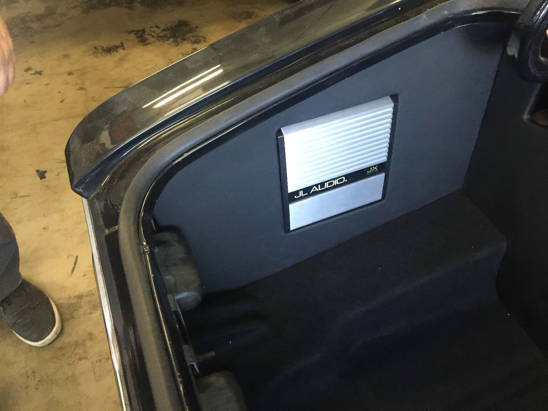 JL Audio in trunk