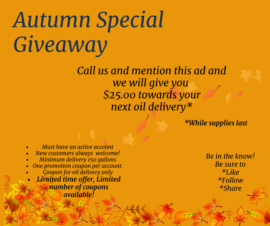 Al's Oil Service Autumn Giveaway Special Poster