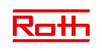 Red Roth logo. White background, red horizontal bars with the word 