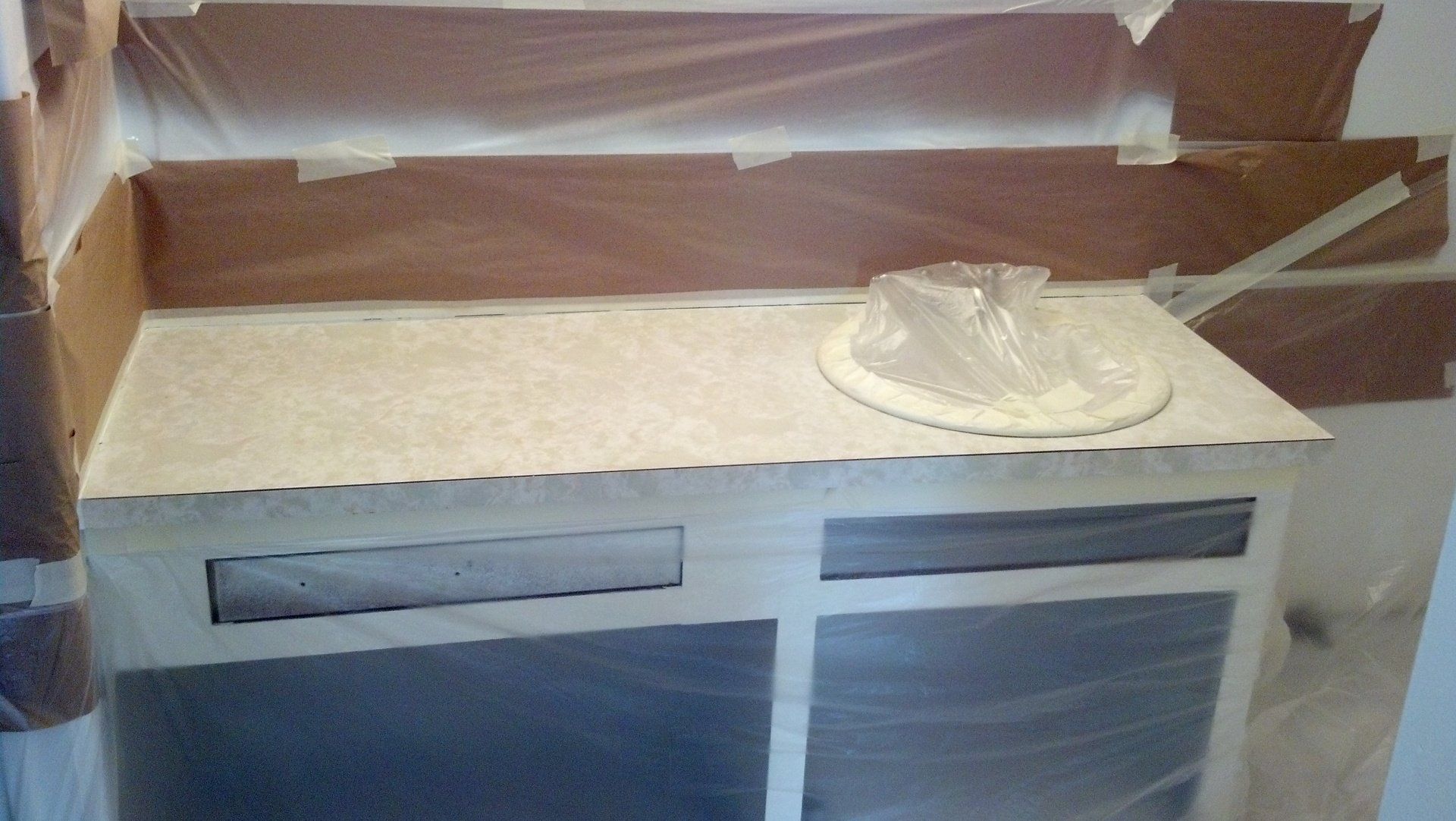 Countertop refinishing before