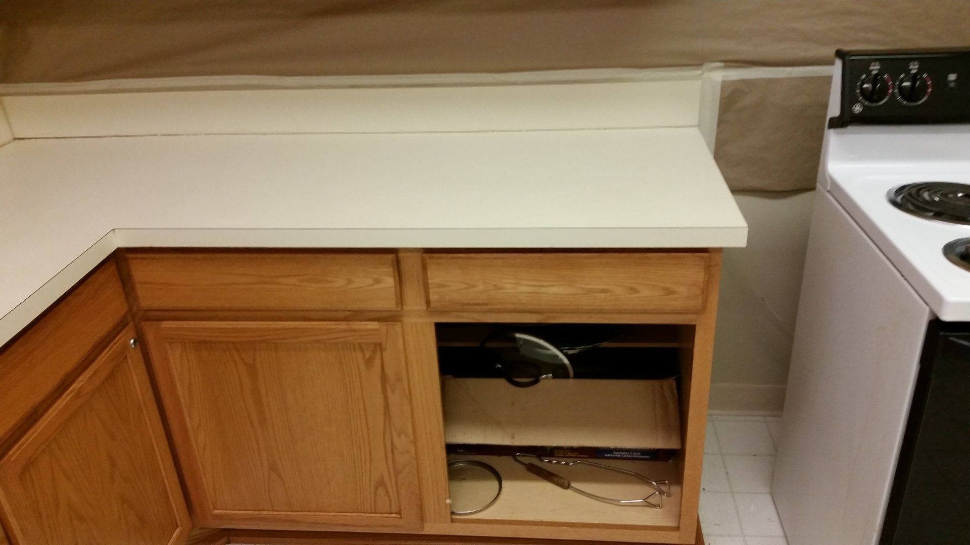 Countertop refinishing before