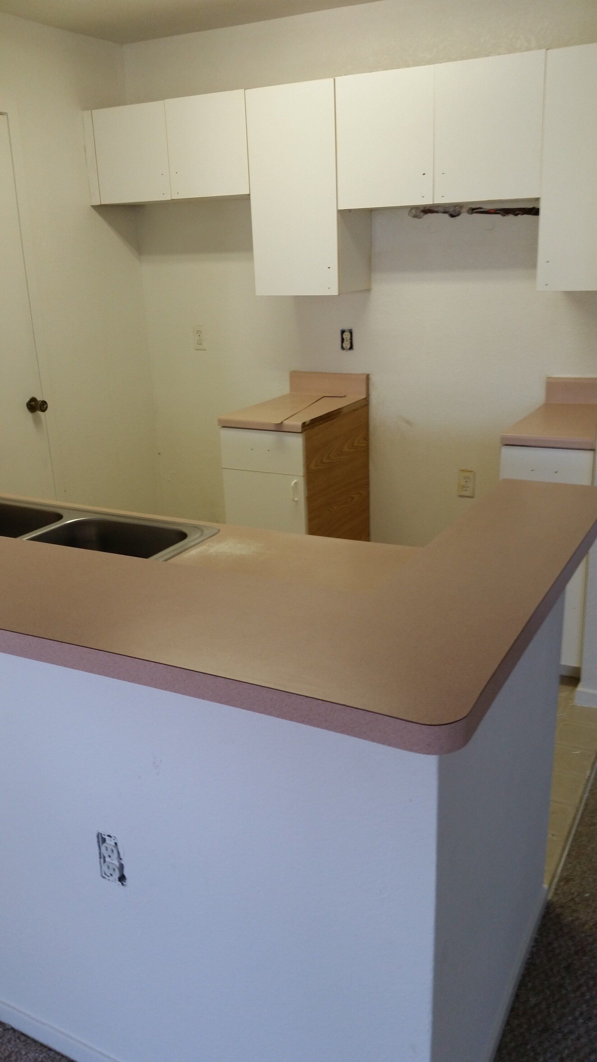 Countertop refinishing before