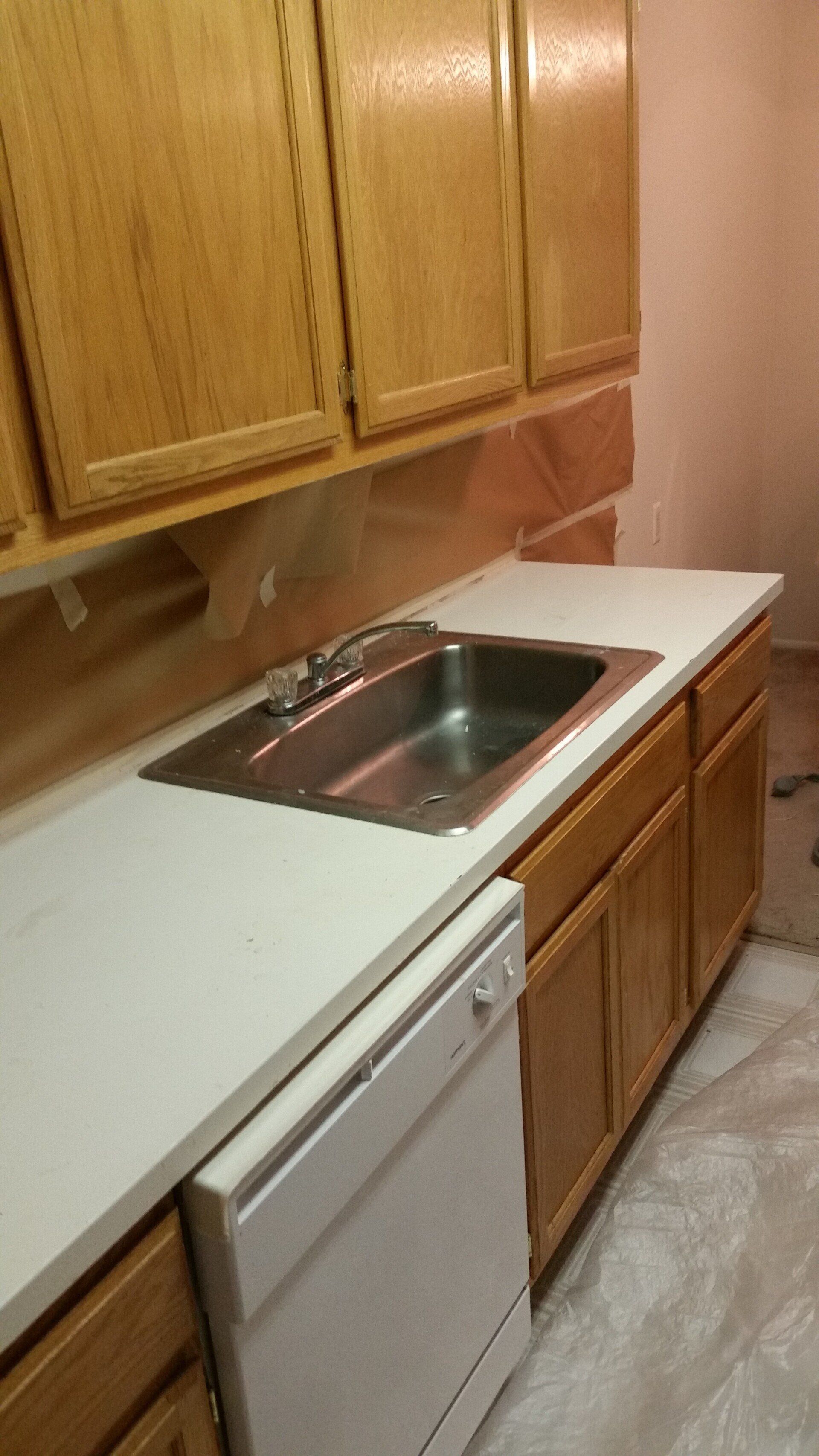 Countertop refinishing after