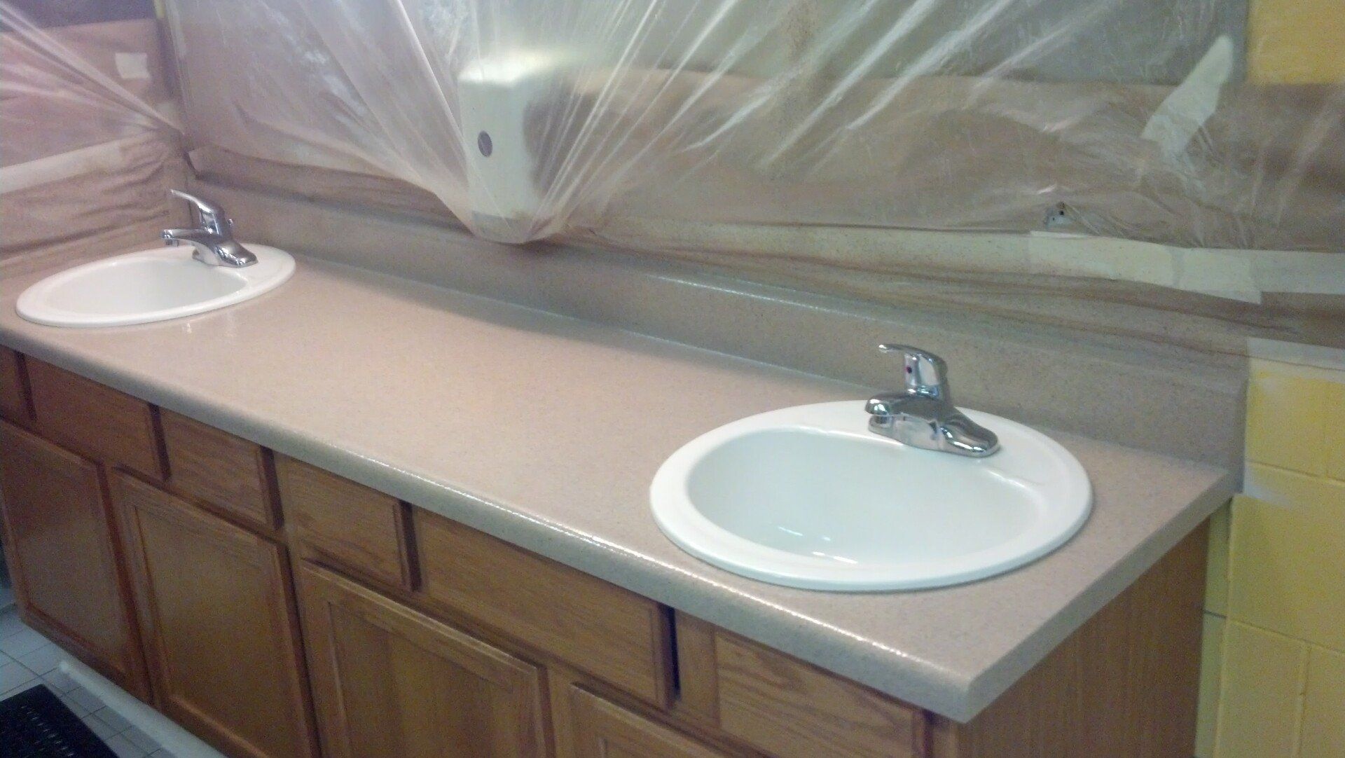 Countertop refinishing after