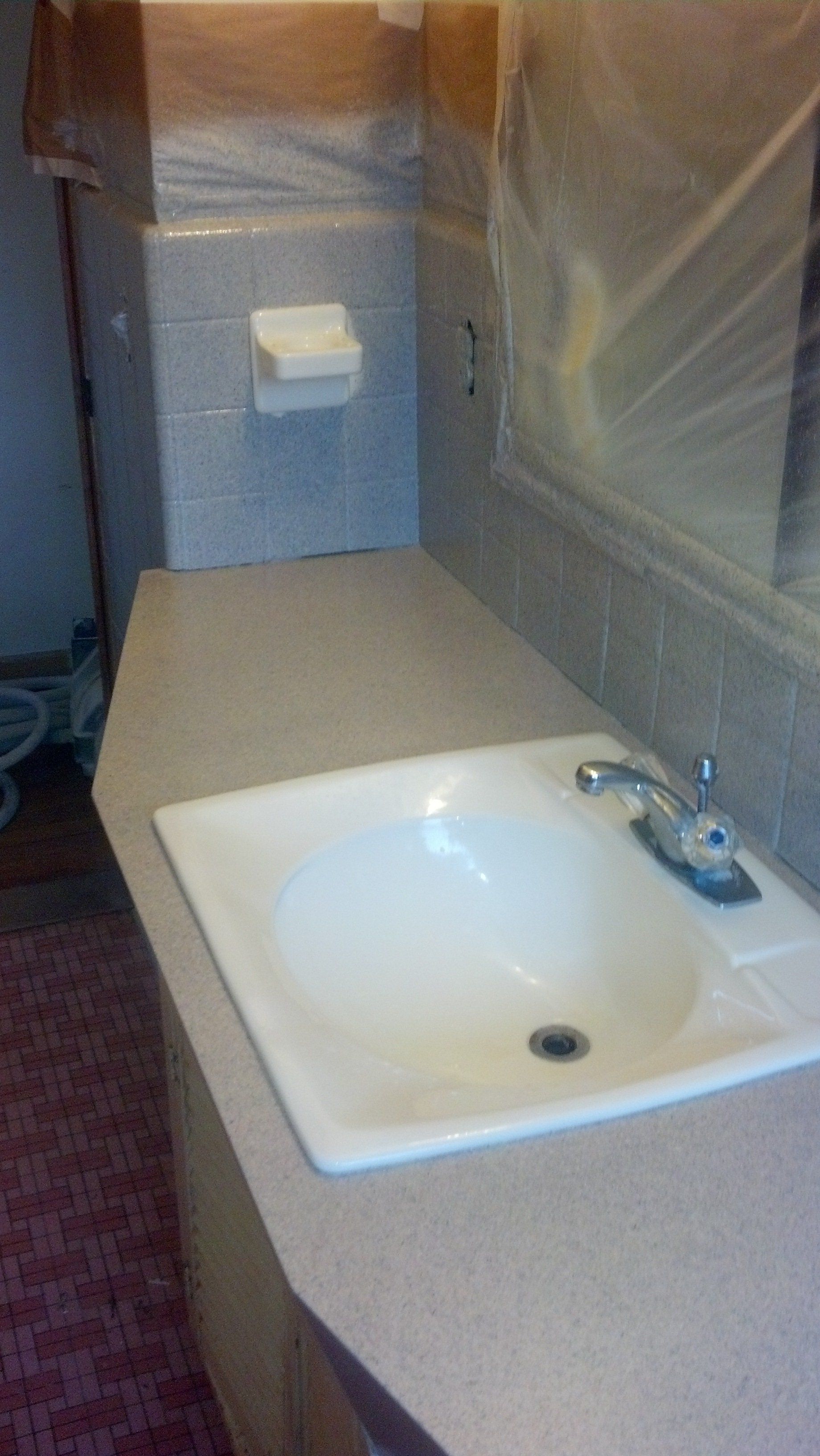 Sink refinishing after