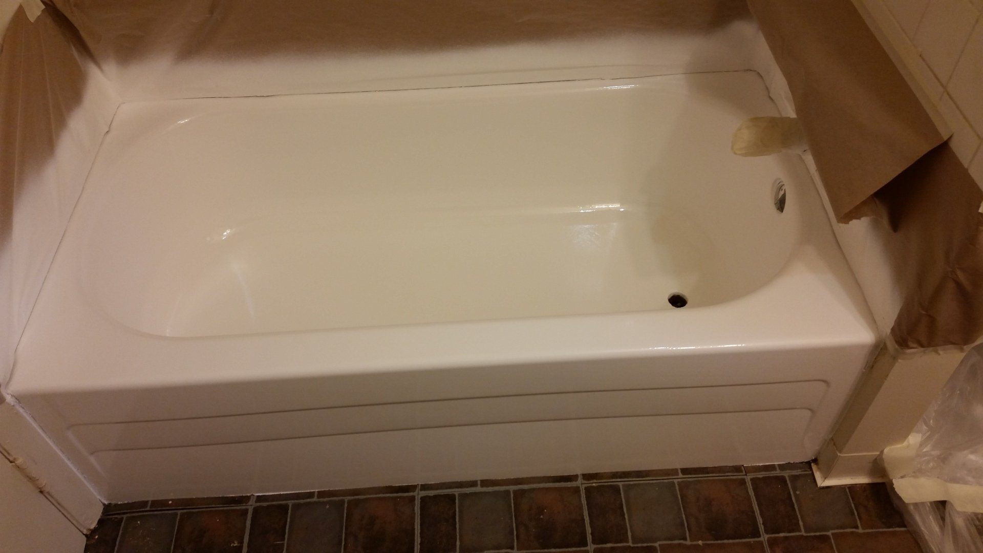Tub refinishing after