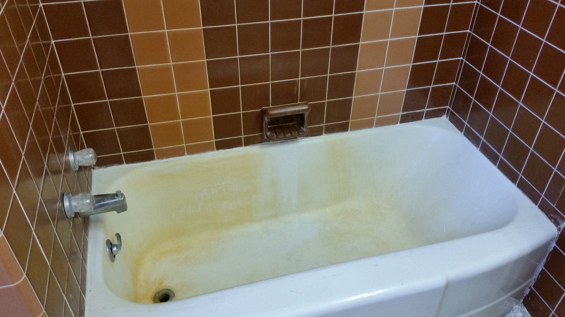 Tub refinishing before
