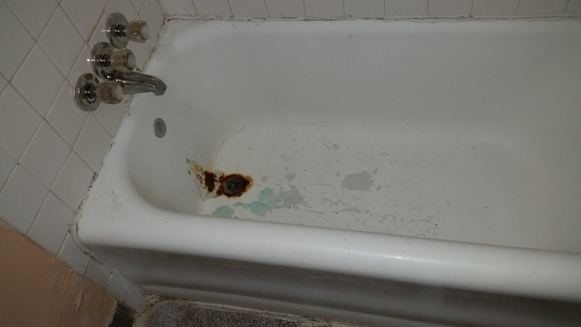 Tub refinishing before