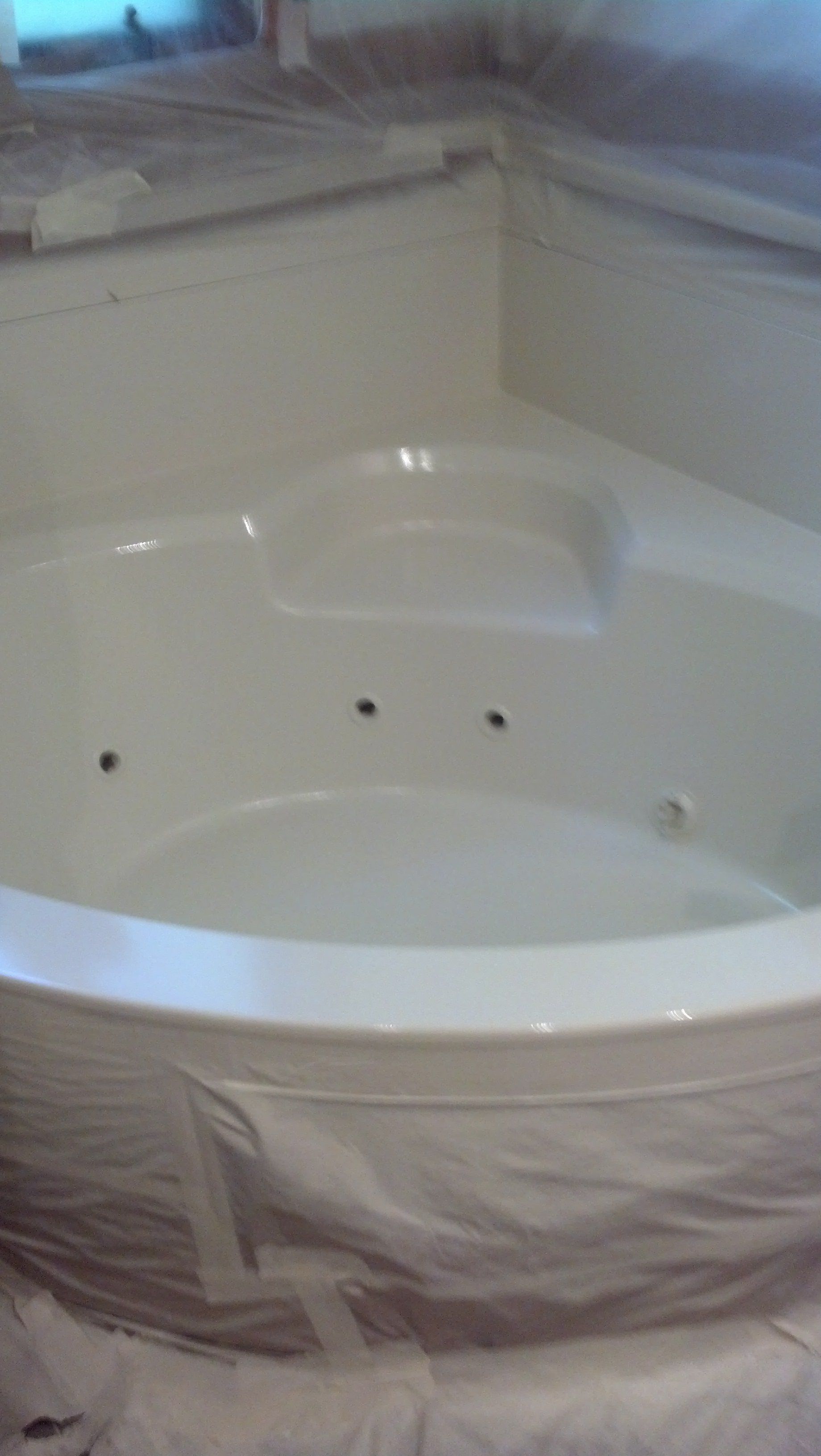 Tub refinishing after
