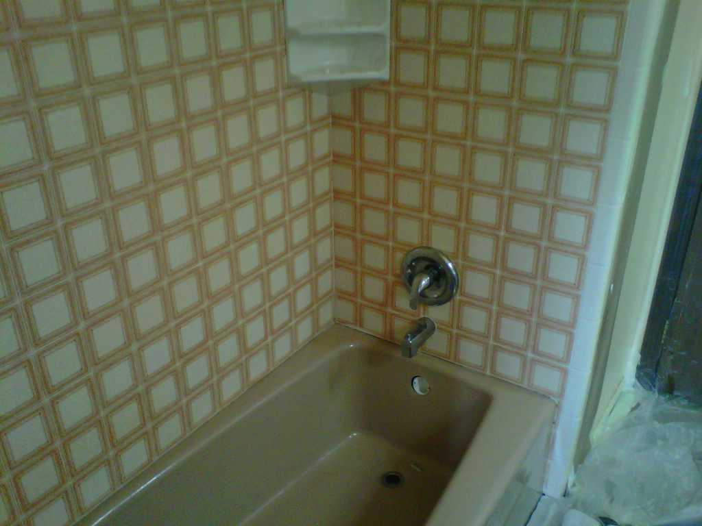 Tub refinishing before