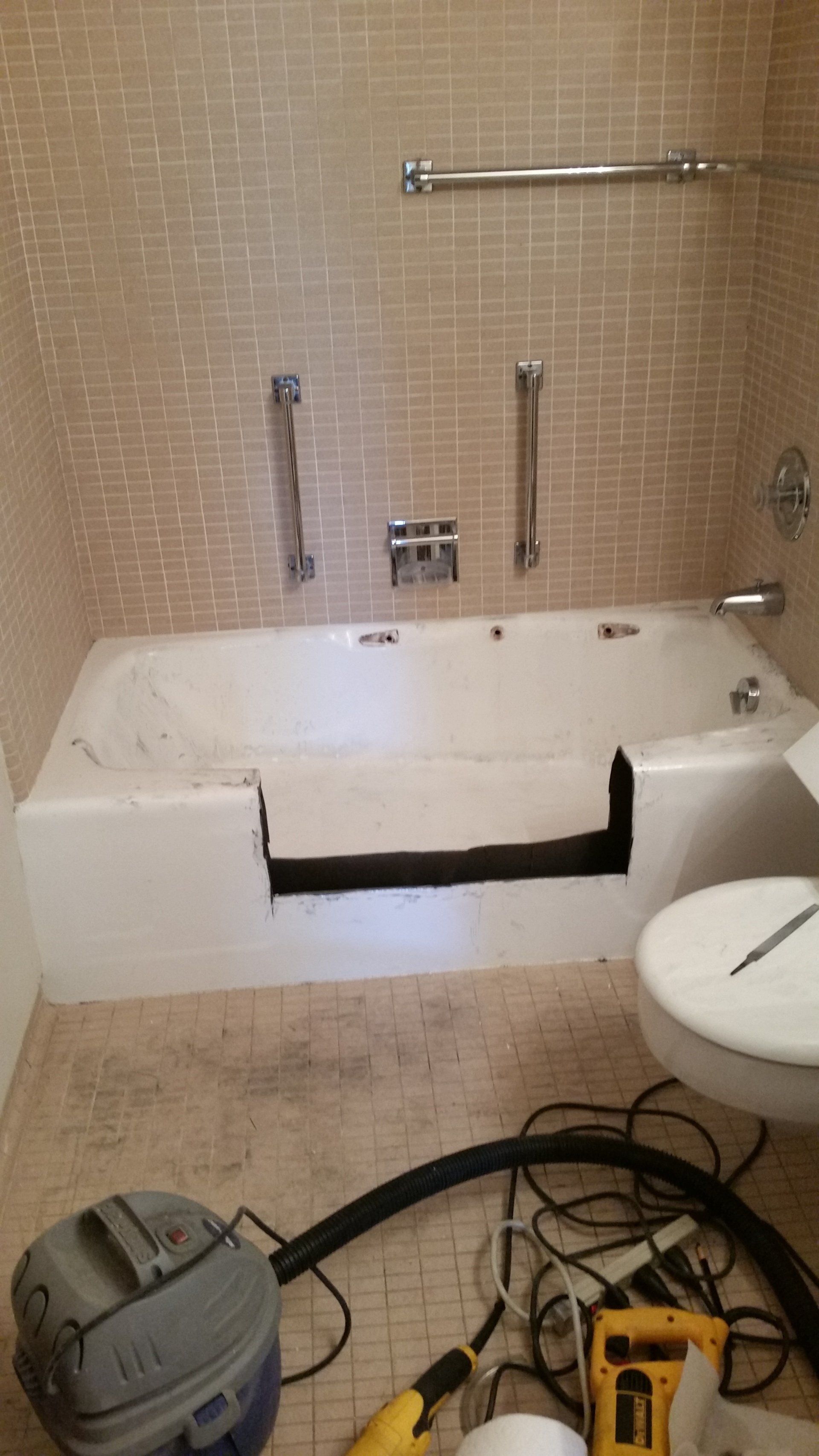 Tub CleanCut step