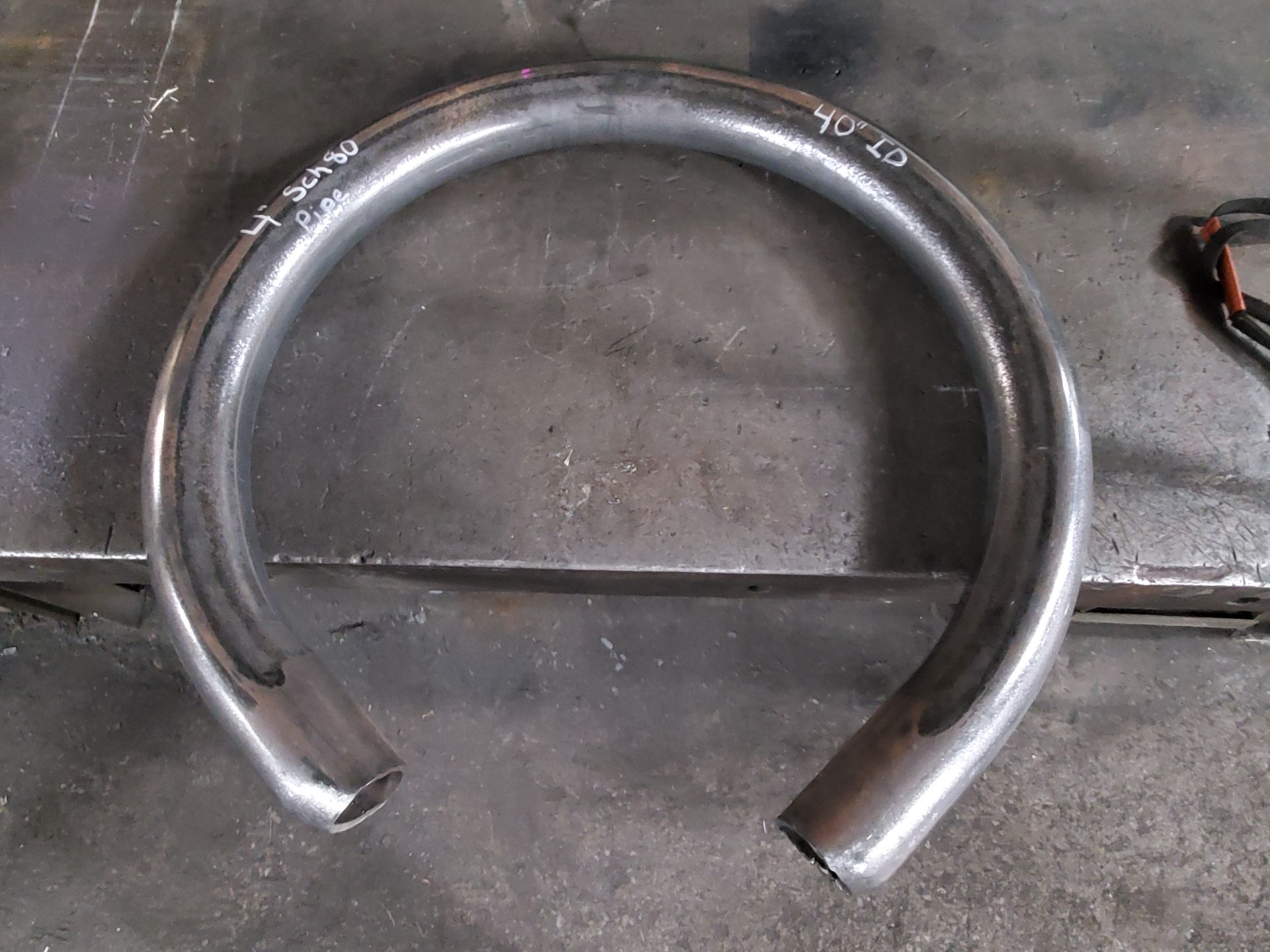 A metal ring with the number 40 on it