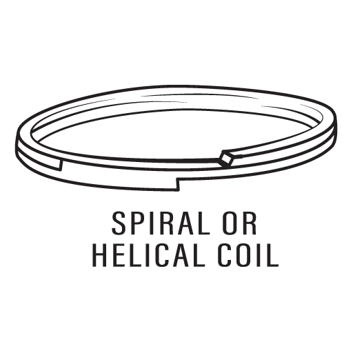 bars spiral or helical coil
