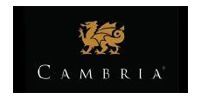 Cambria wine logo with a golden griffin over the word