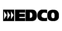 Black and white EDCO logo with directional arrows and block letters.