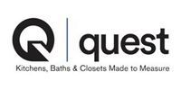 Logo for Quest: A black Q within a circle with an arrow, vertical line, and the word