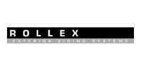 ROLLEX Exterior Siding Systems logo with black and gray text.