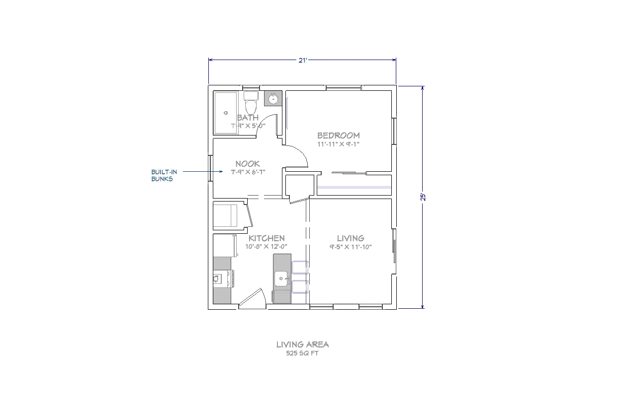 Blurry black-and-white floor plan of a house interior with rooms and measurements.