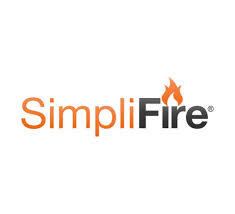 SimpliFire logo: Orange text