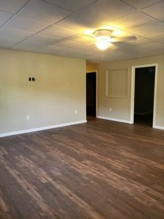 Home renovation with new floor and wall painting