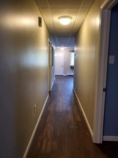 Renovated hallway