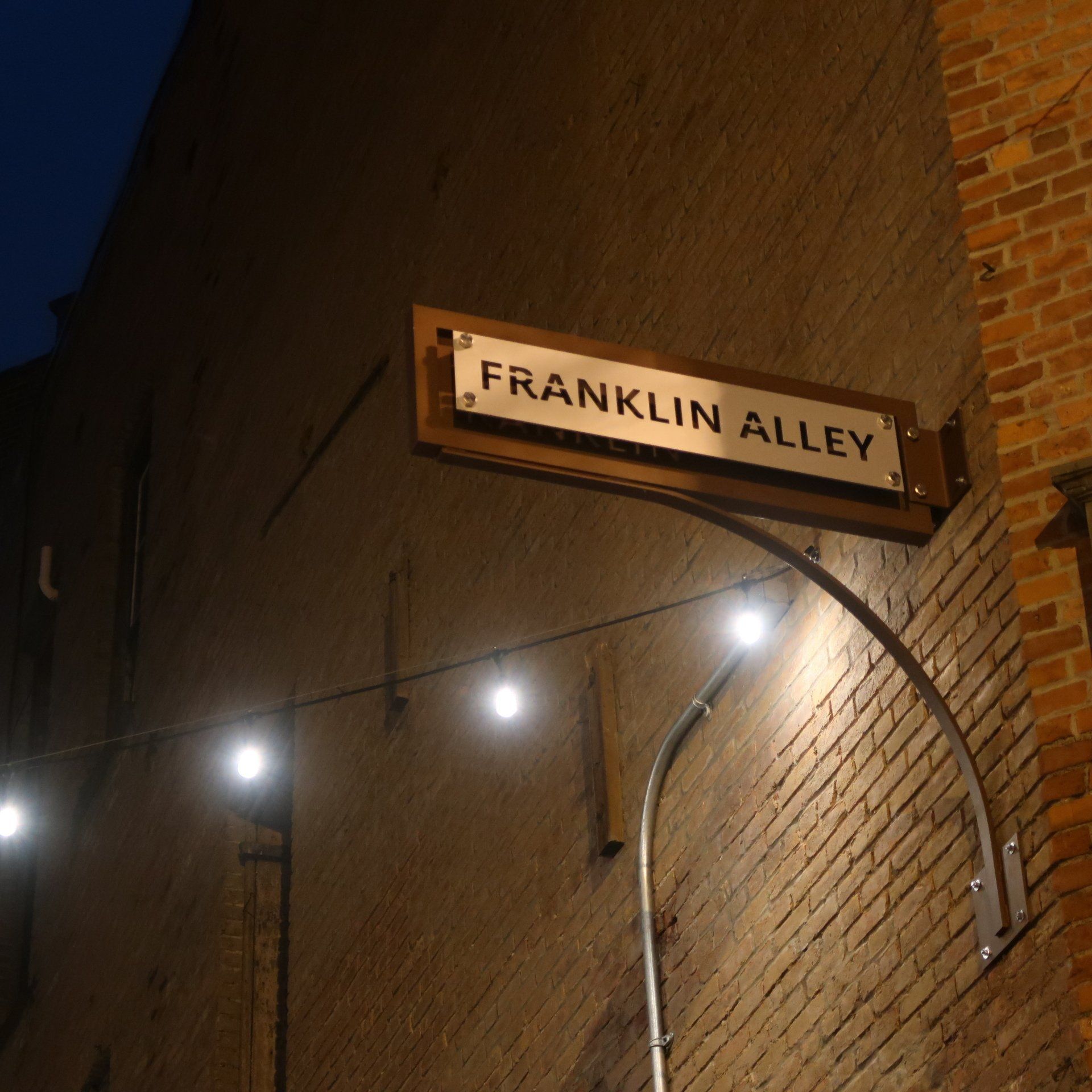 Franklin Alley sign