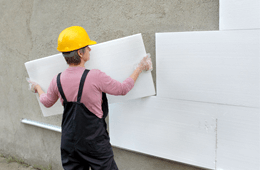 Styro foam installation