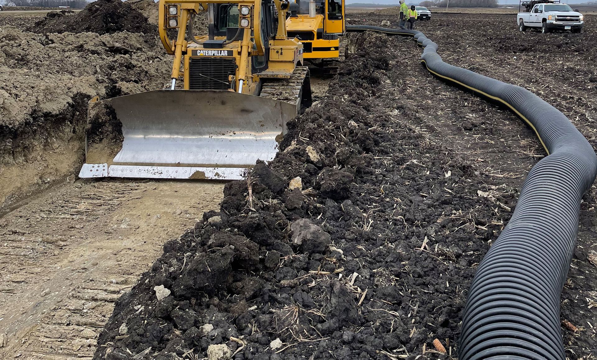 farm drainage installation