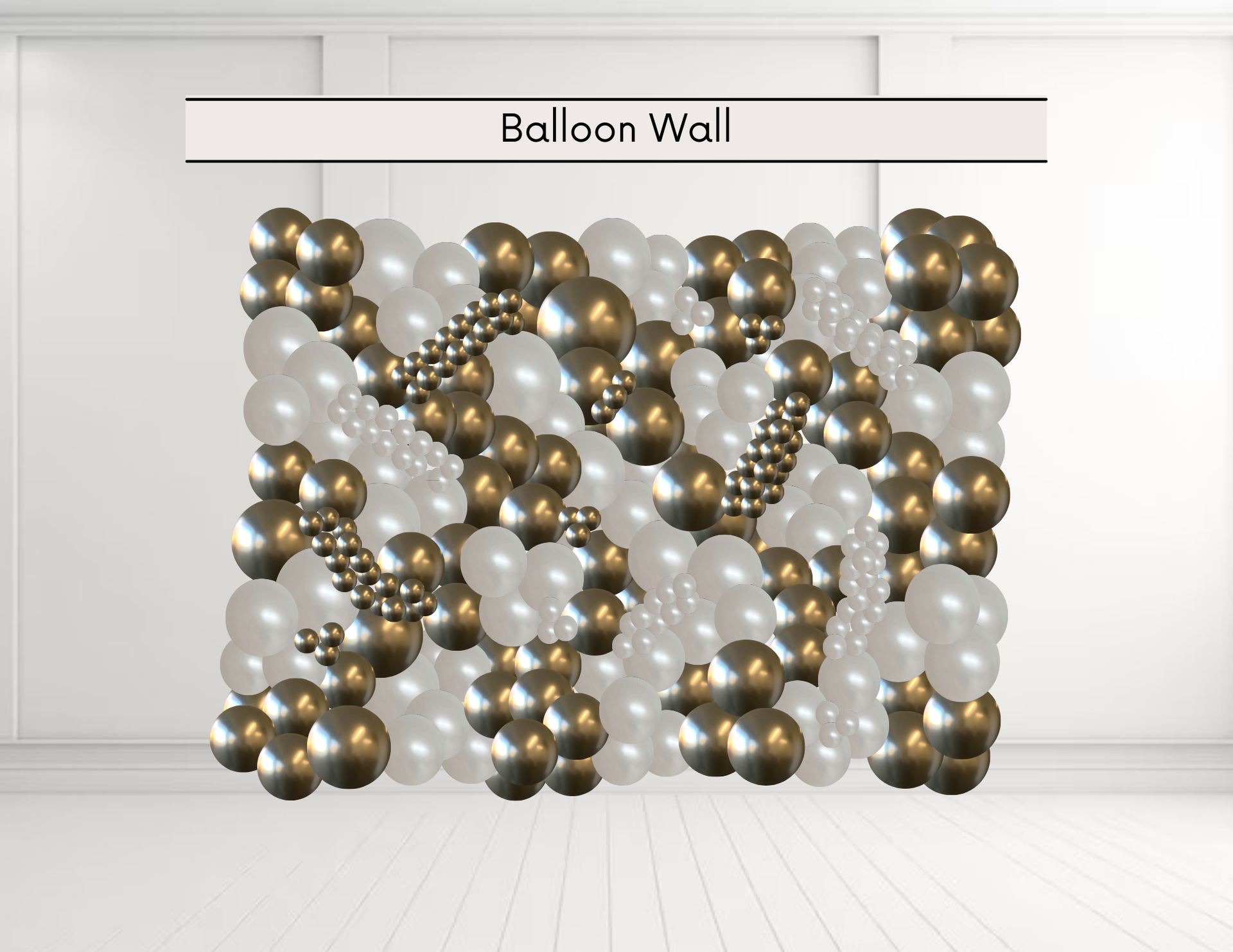 A virtual representation of a balloon wall.