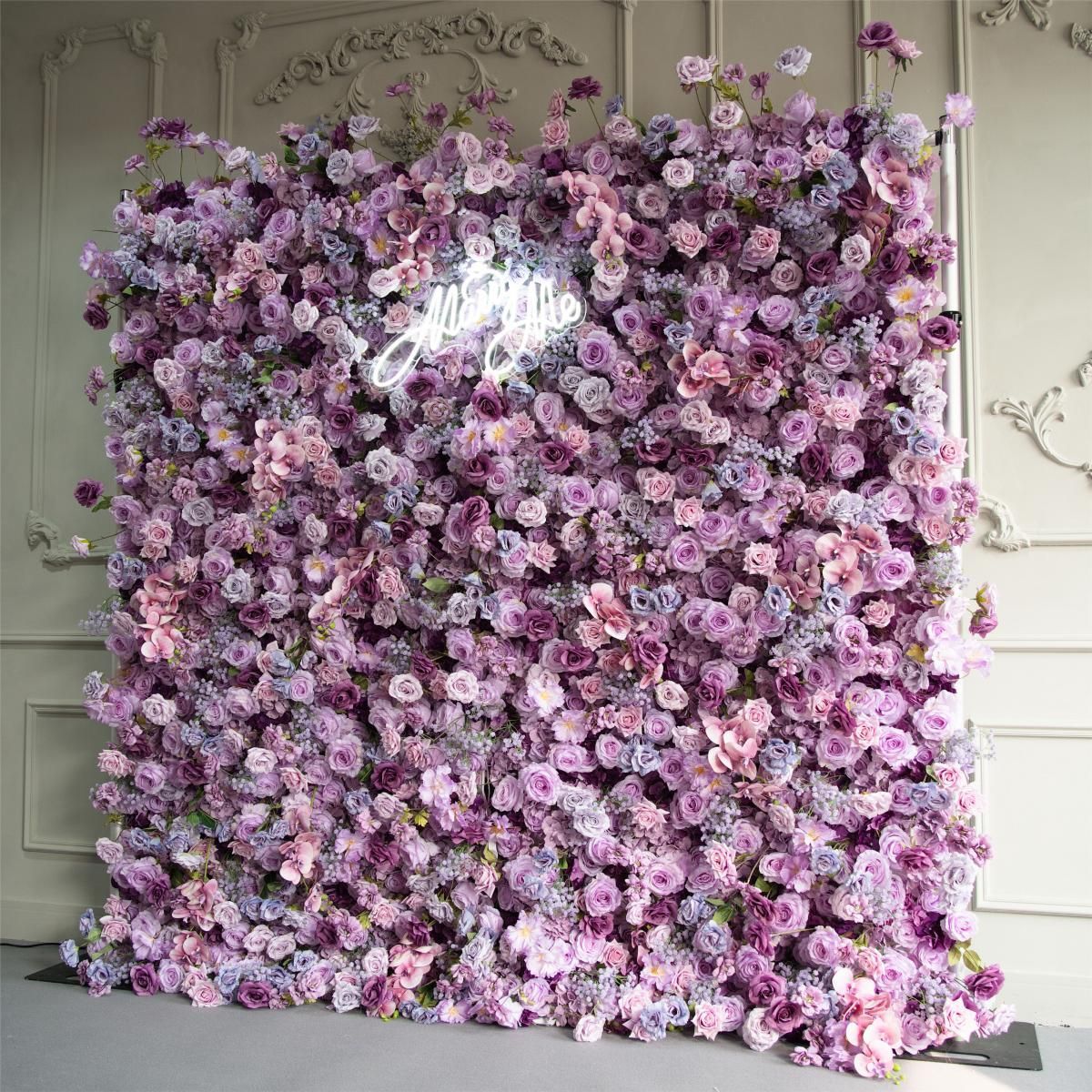 Purple Flower Wall