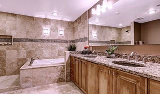 Vibrant and elegant remodeled bathroom