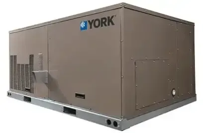 A gray box with two speakers attached to it on a white background.