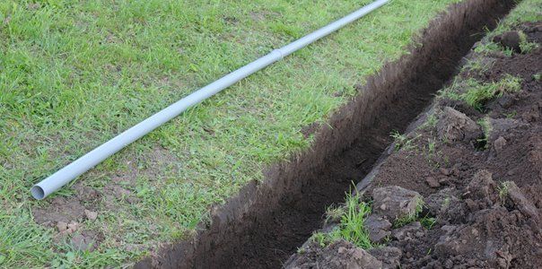 Water lines trenching